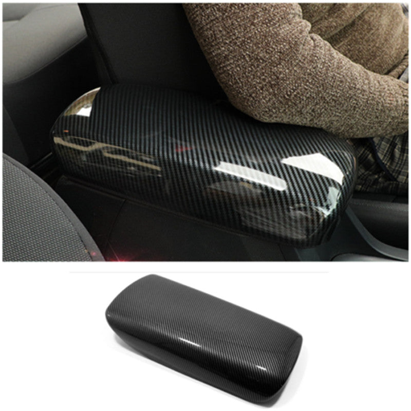 Carbon Fiber Console Armrest Box Panel Trim Cover ABS for Toyota Venza 2021-2023