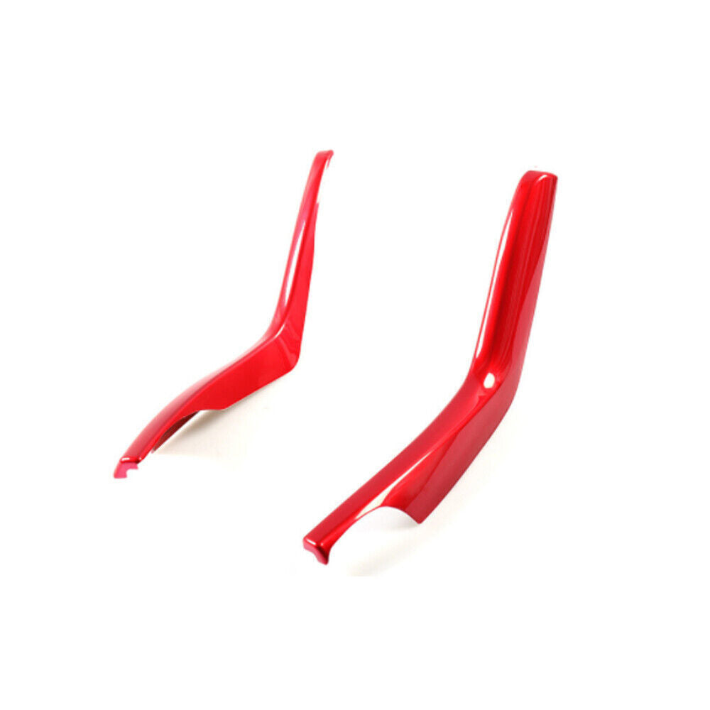 Gear Shift Both Side Cover Trim 2PCS for Honda for Civic 10th 2016-2021 Bright Red