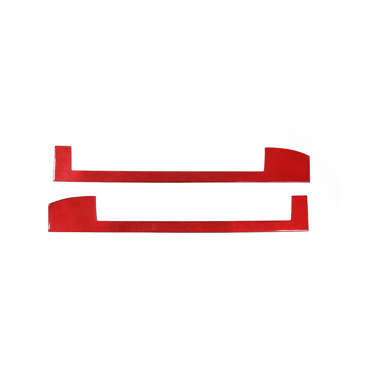 Red ABS window lift switch panel outer frame decorative cover for Corvette C8 2020-23
