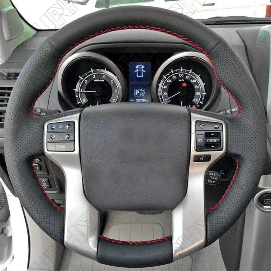 DIY Stitching Real Leather Steering Wheel Cover for Toyota Tacoma Tundra for 4Runner
