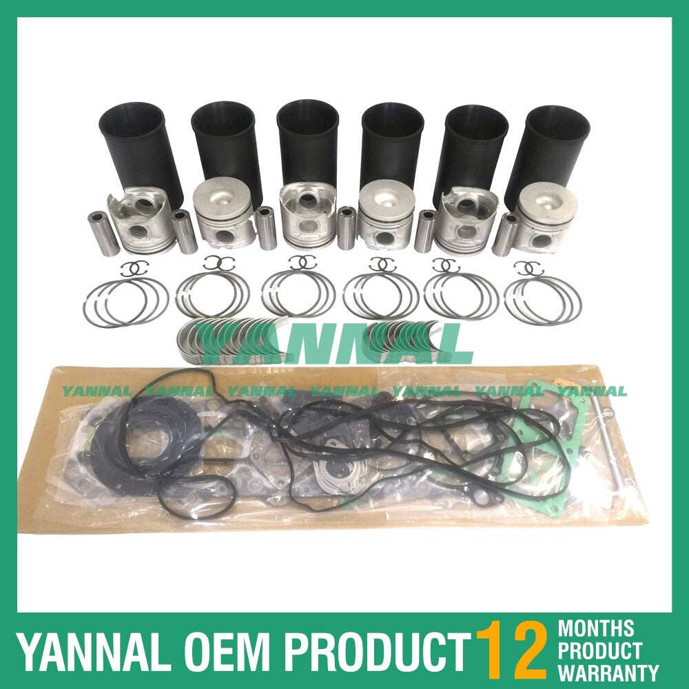 Overhaul and rebuild kit for Mitsubishi 6D16 and 6D16T for Hyundai forklifts and excavators.