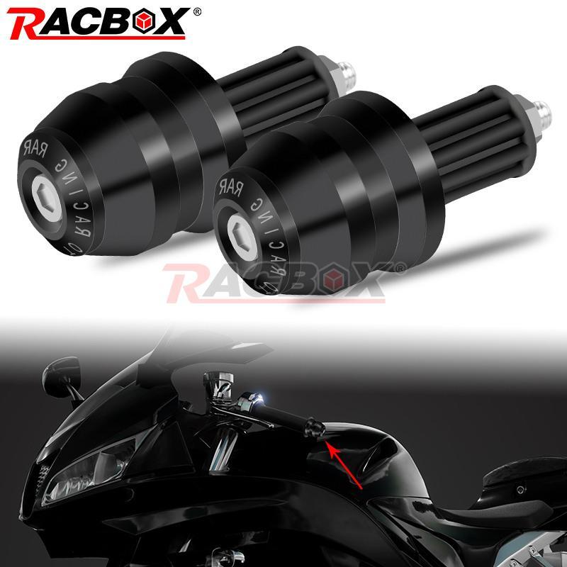 Universal Motorcycle Handlebar Bar End Plug Caps Grips Slider 7/8 Aluminum 2pcs