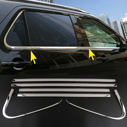 6X for Ford Explorer 2011-2018 Steel Chrome Bottom Window Frame Sill Trim Cover