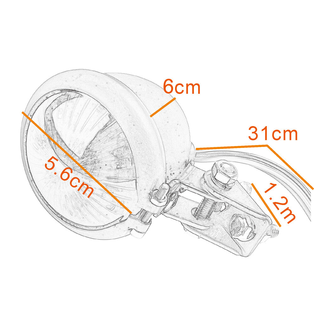 LED taillights, brake stop lights, running lights, chrome alloy motorcycle lights suitable for Harley Bobber