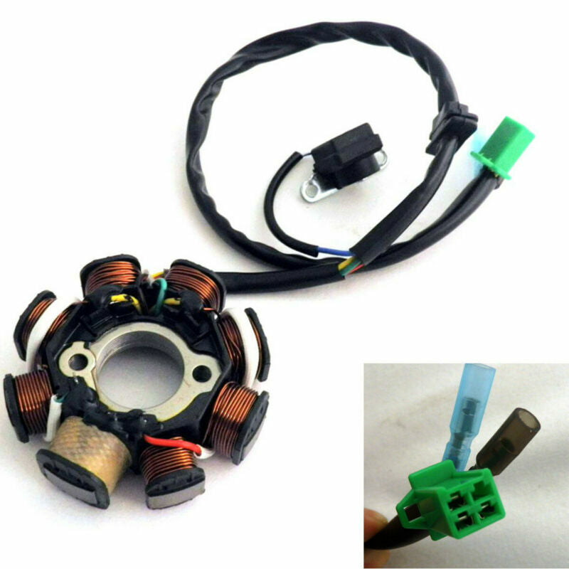 DC Ignition Stator Magnetic Coil Generator 8 Rod for GY6 150cc 125cc Scooter ATV