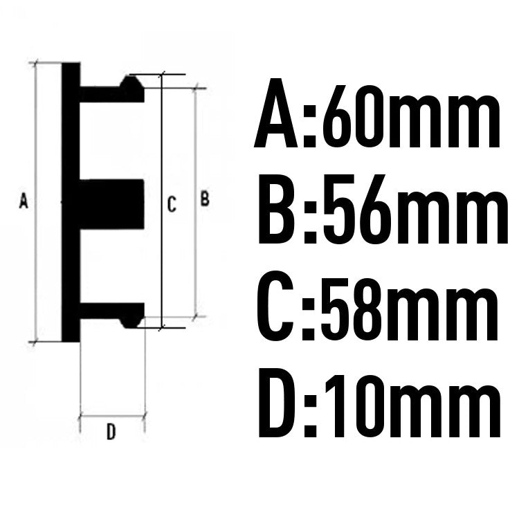 4-pack Black Carbon Red Car Door and Window Sill Stickers for Alfa Romeo 156