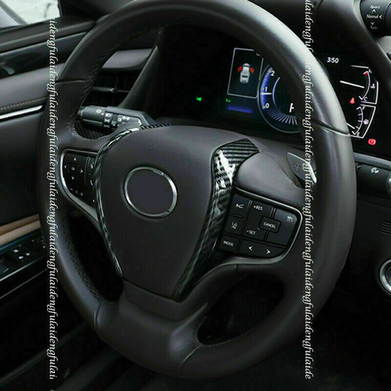 for Lexus ES350/300H 2019-2022 ABS Carbon Fiber Steering Wheel Cover Panel Trim
