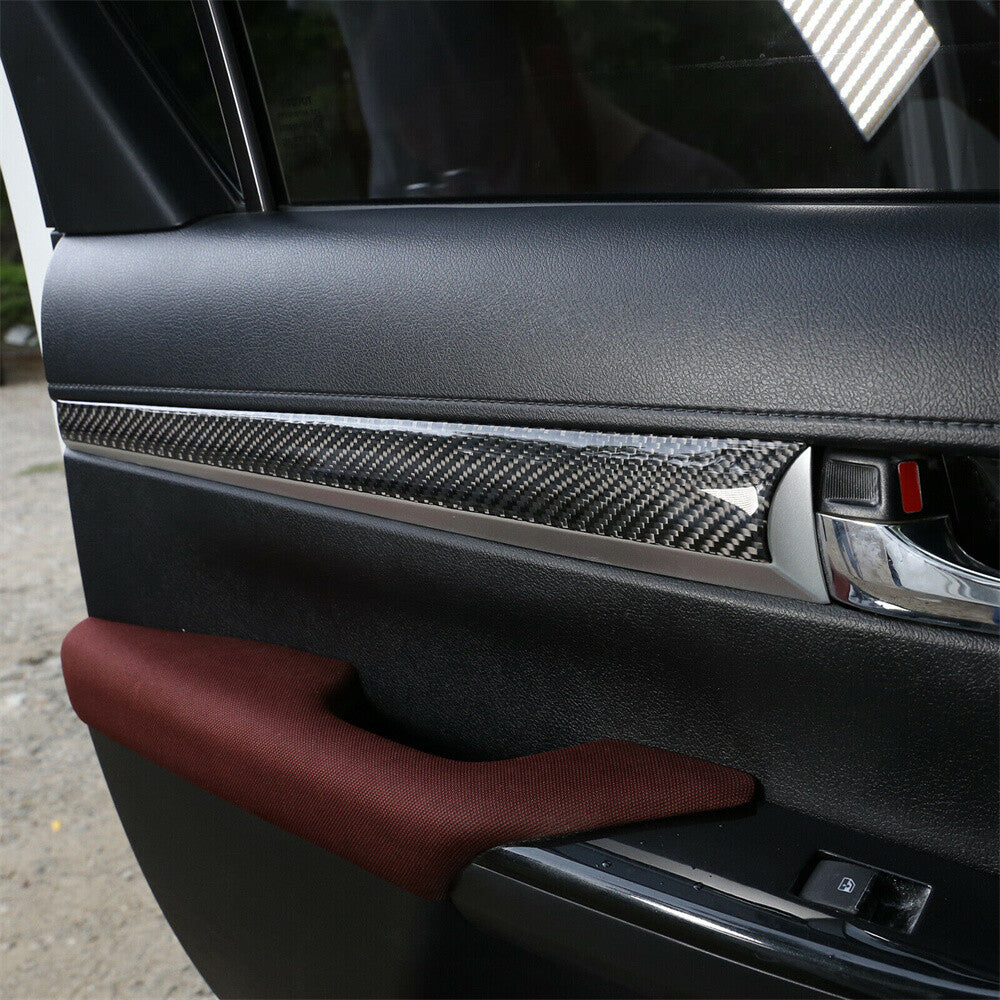 Fit For T@yota Hilux Revo 2015-2021 Soft Carbon Fiber Interior Door Panel Trim¡Á4