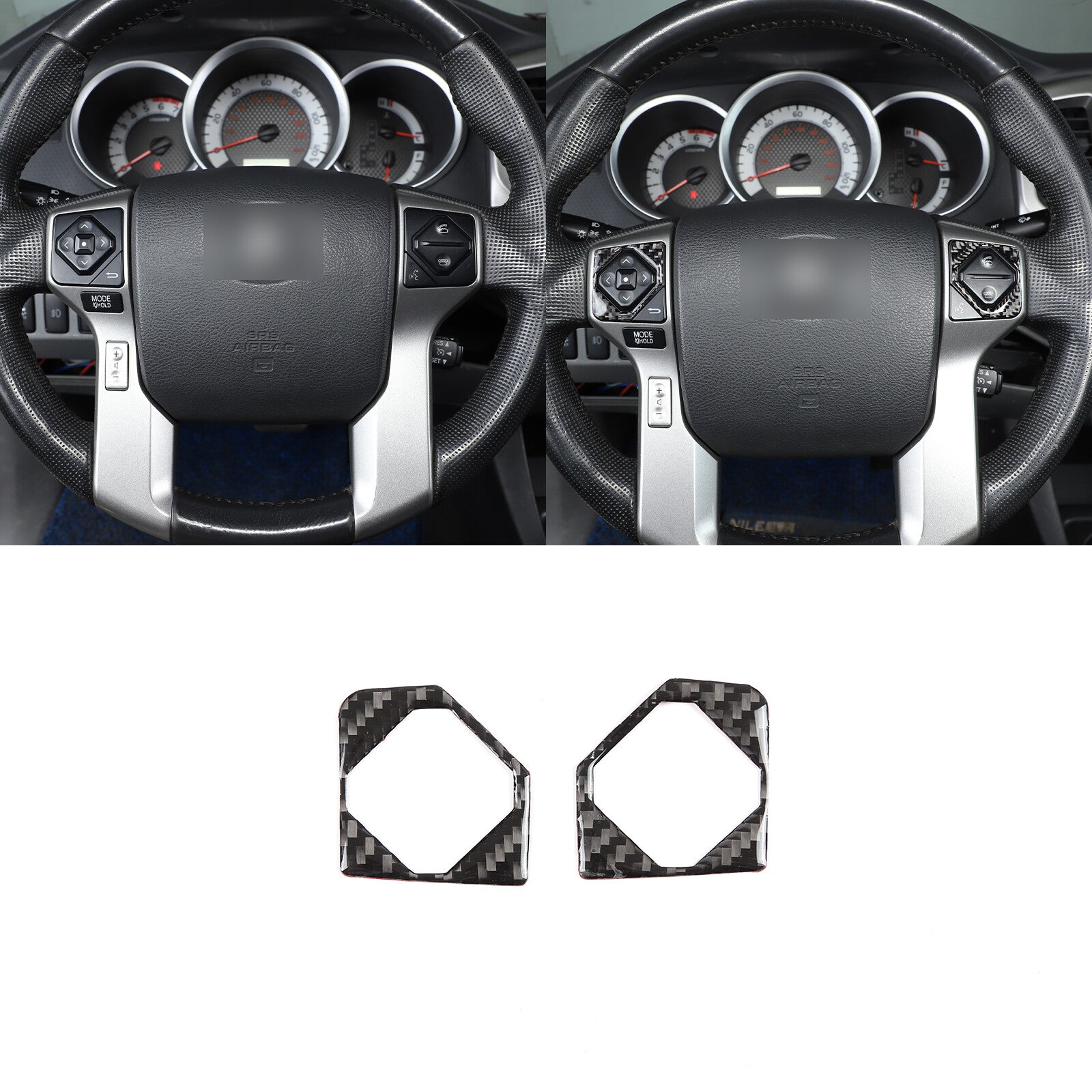 White interior center dashboard console cover trim for Toyota Tacoma 2016-22 USA