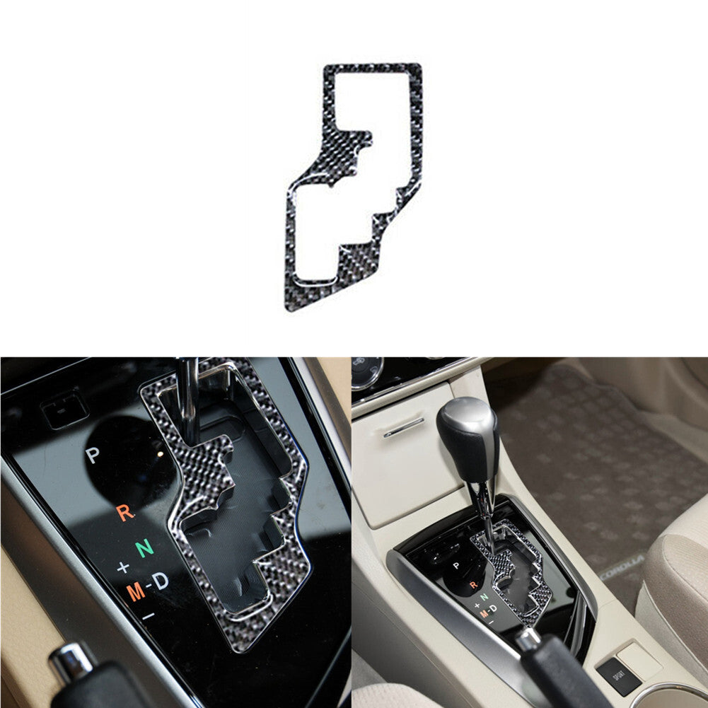 Carbon Fiber Inner Gear shift Panel Cover Trim for Toyota for Corolla 2014-2018