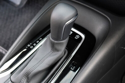 1X Black Leather Gear Shift Knob Shifter Lever Replace for Toyota for Corolla 20-24