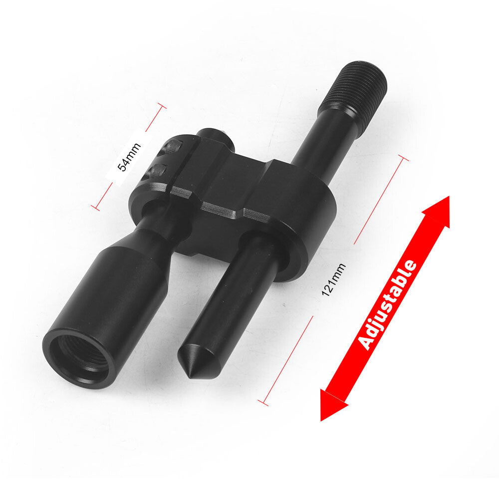 Adjustable height lever shifter extended car gear transmission extender + 3 adapters