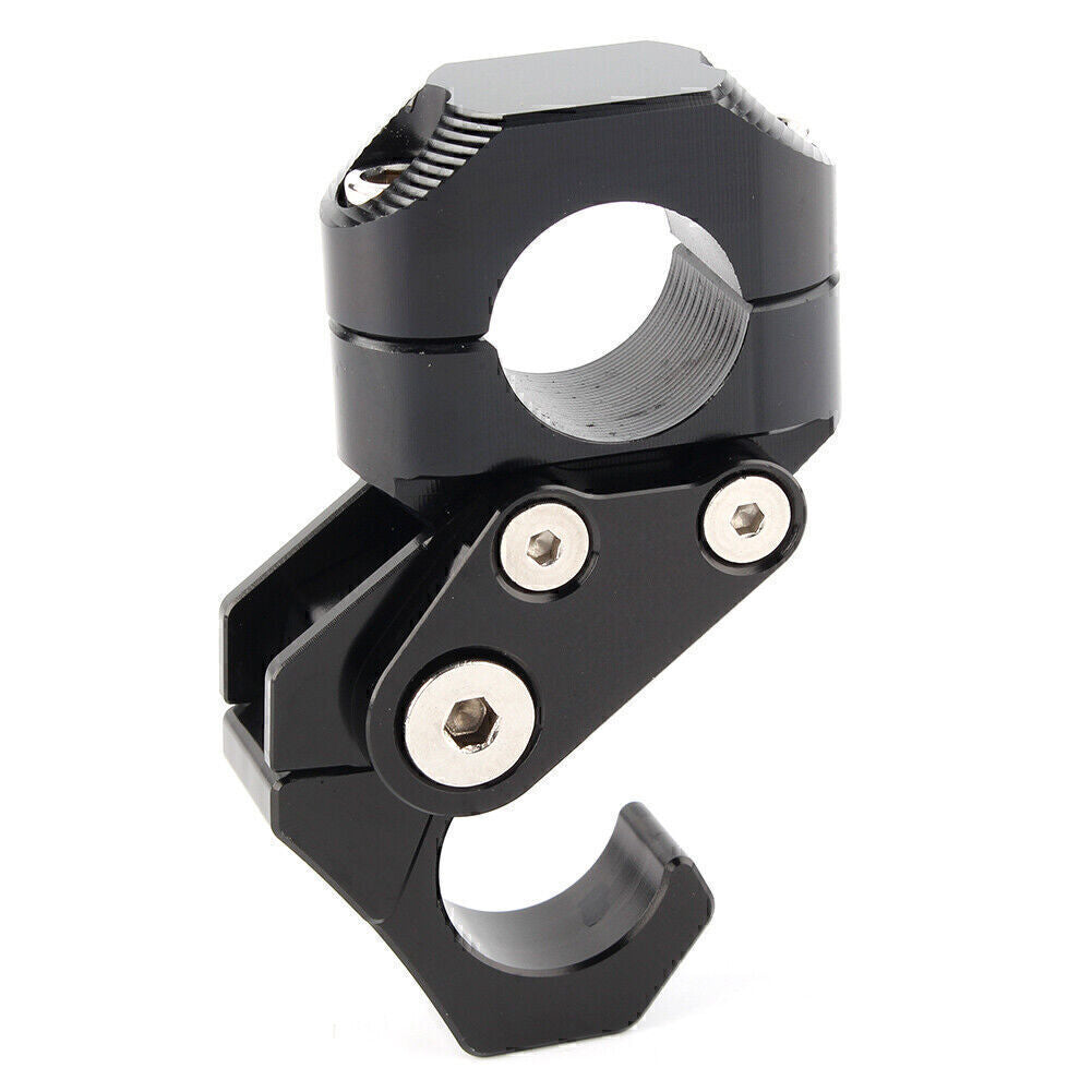 22MM 7/8 CNC Scooter Handlebar Hook Helmet Luggage Bag Carry Hanger Black UK