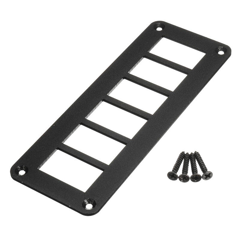 3pcs Aluminum 6 Gang Carling ARB Rocker Switch Dash Mount Holder Housing Panel