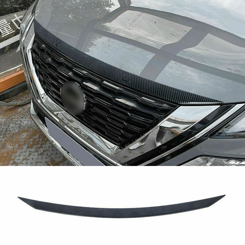 for Nissan Rogue X-Trail 2021-2023 Carbon ABS Car Front Engine Hood Grille Cover