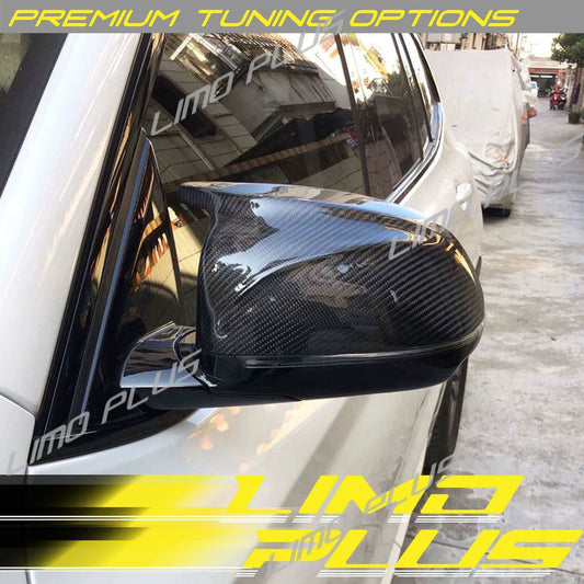 Carbon Fiber Mirror Cover Caps for BMW X3 X4 X5 G01 G02 G05 Replacement Caps