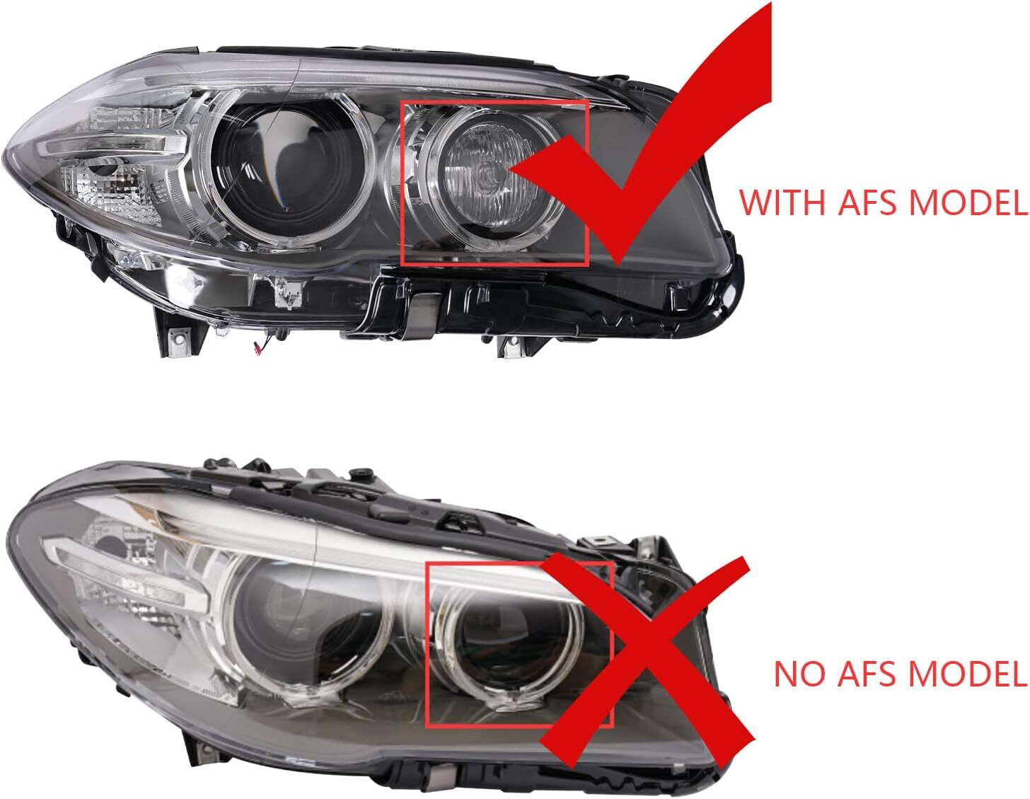 for BMW 5 Series F10 F11 2014- 2017 Xenon HID W/AFS Headlight Assy RH Passenger