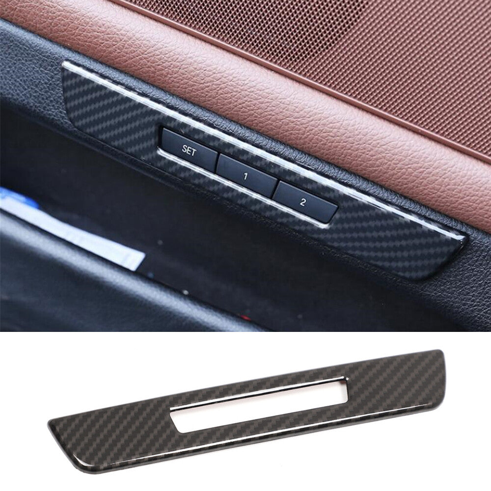 Carbon Fiber ABS for Seat Memory Button Switch Trim for BMW 5 Series 5GT F10 2011-17
