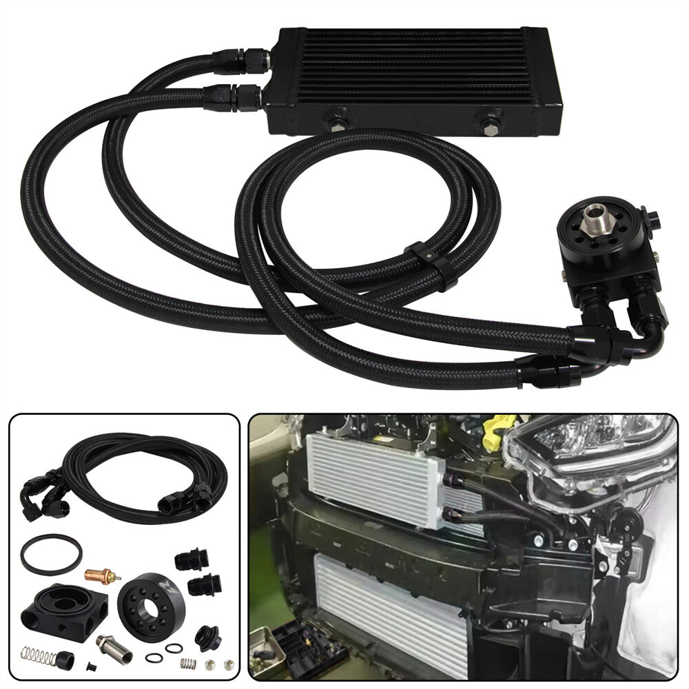 Small Dual Pass Bar  Plate Oil Cooler Kit for Subaru BRZ for Scion -S FA20 2013+