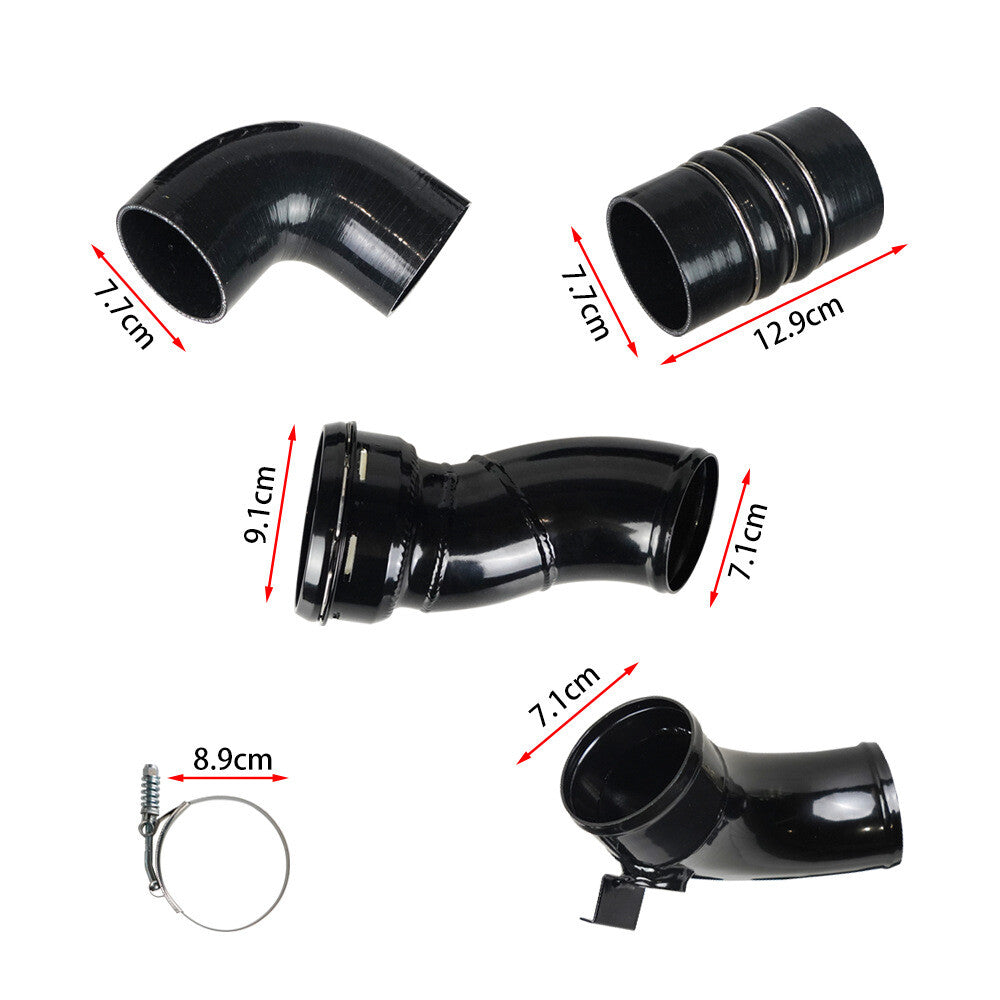 Black cold-side intercooler piping kit for 2011-16 for Ford 6.7L BC3Z6F073A BC3Z6F073B