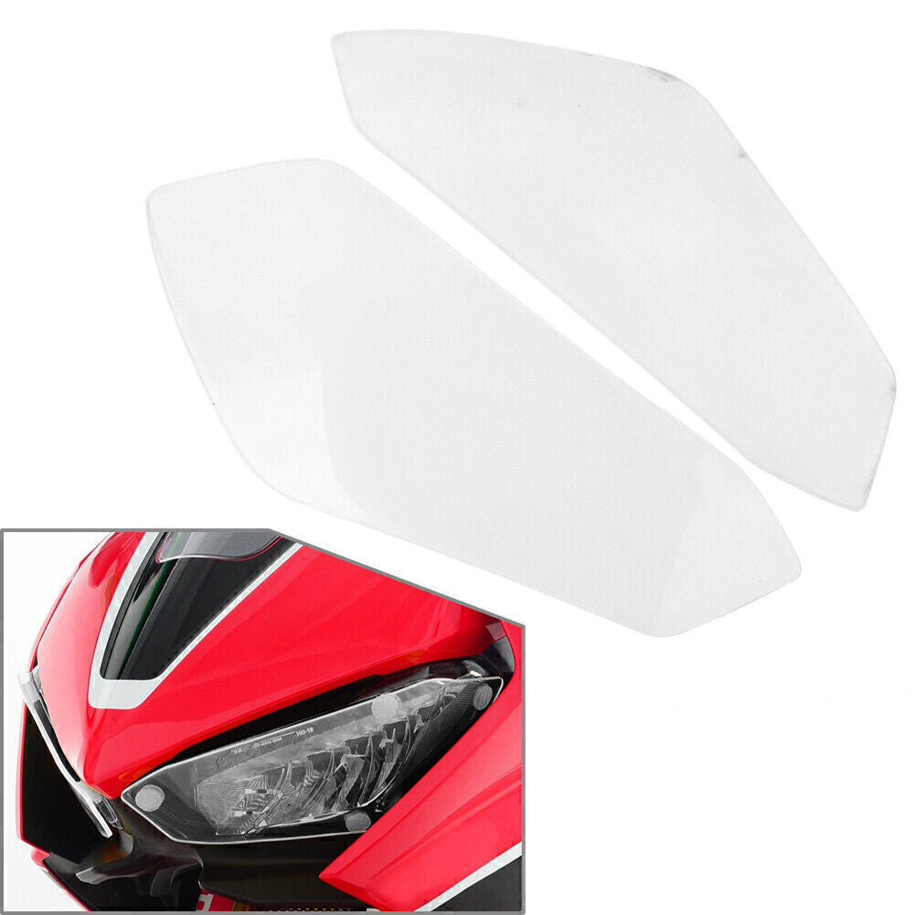 Headlight Guard Shield Screen Lens Cover Fit for HONDA CBR1000RR 2017-20 Transparent