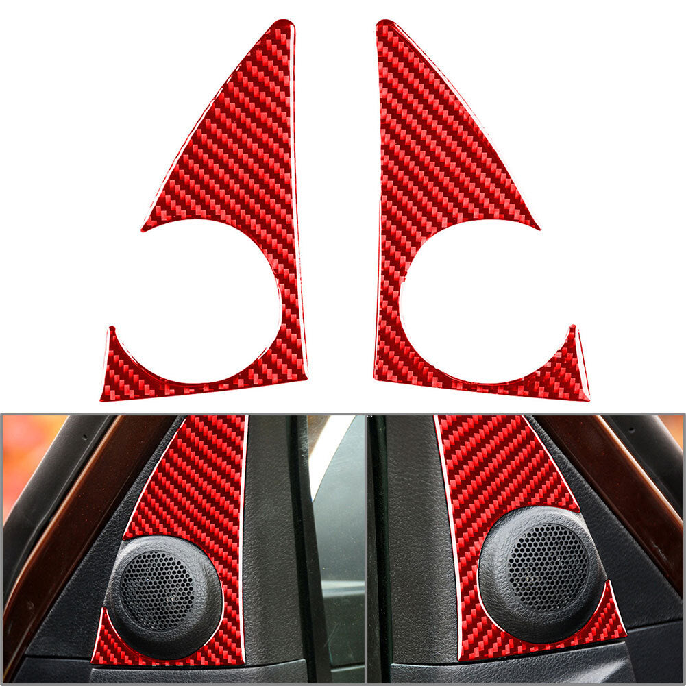 2Pcs Carbon Fiber A Pillar Loudspeaker Panel Trim for Toyota Tundra 2014-2021 28