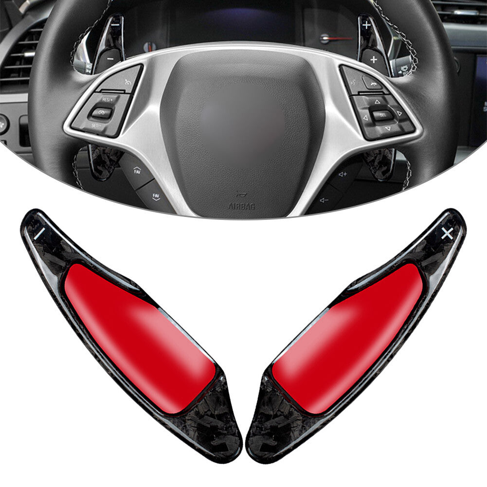 Steering Wheel Paddle Shifter Extension Carbon Fit for Chevrolet Camaro for Corvette C7