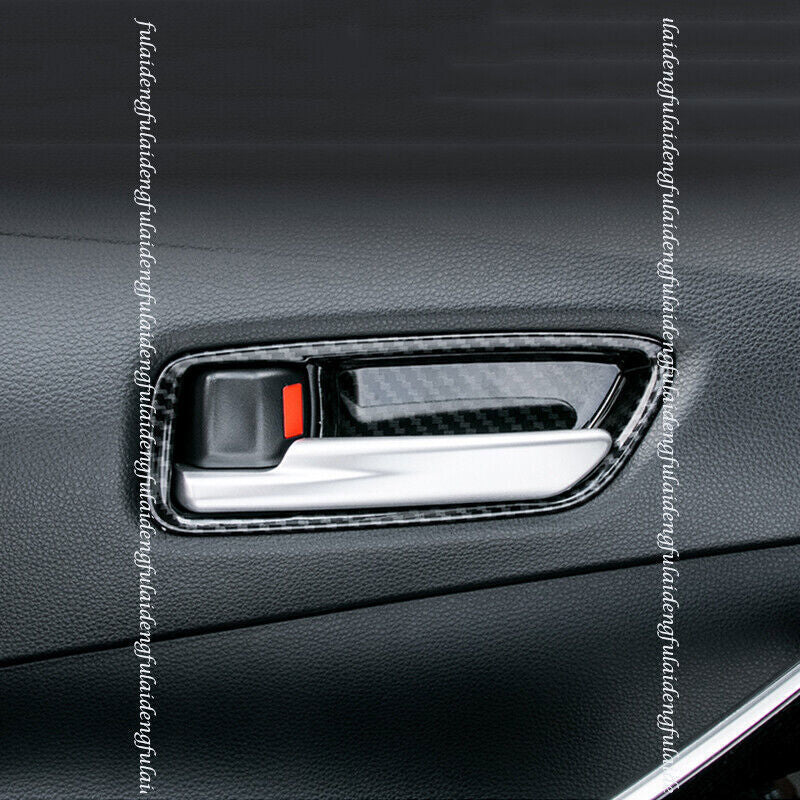 for Toyota for Corolla 2019-23 Carbon Fiber Inner Door Handle Bowl frame Cover Trim