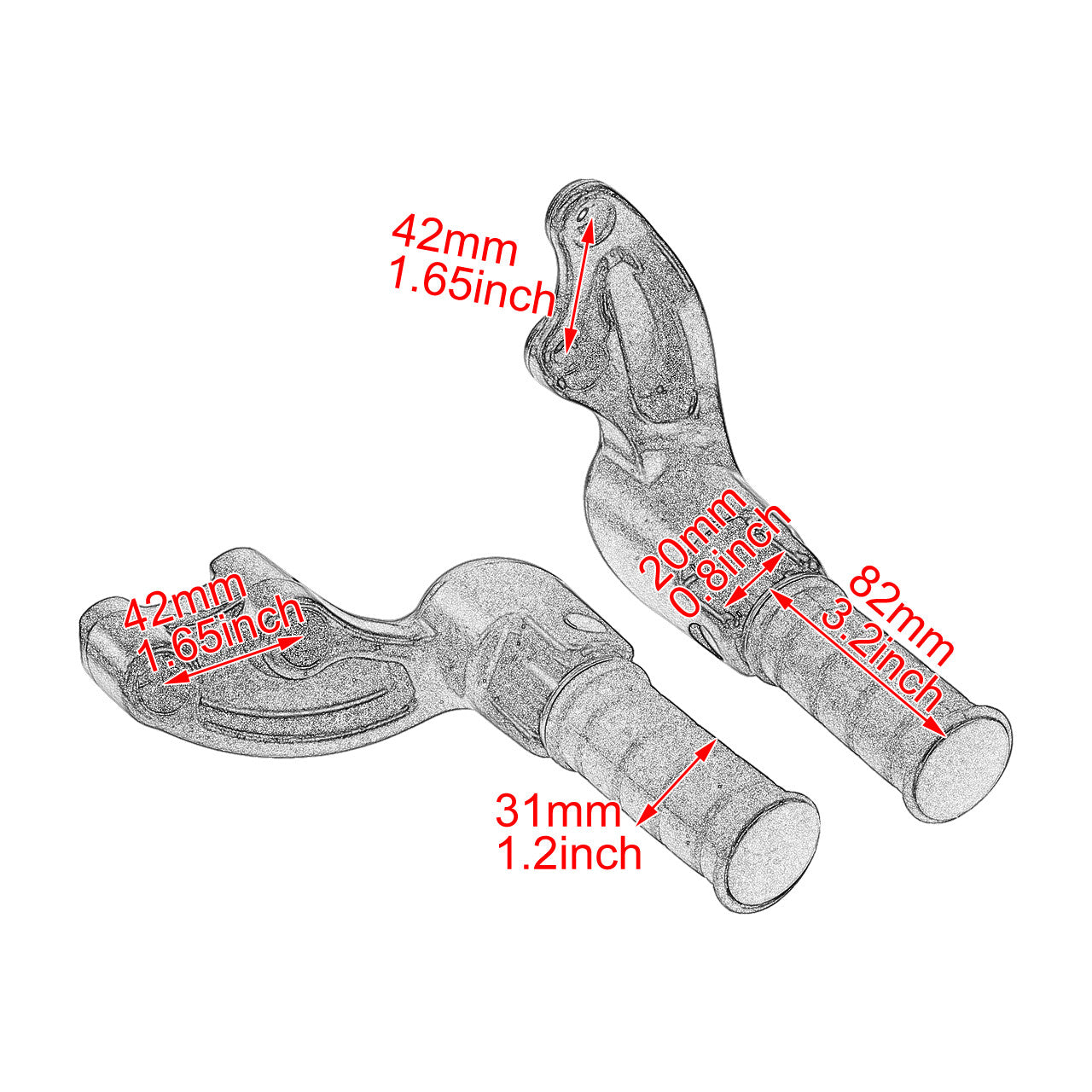 Rear Passenger Foot Pegs w/ Mount Bracket For Indian Scout 2015-23 Sixty 16-2023