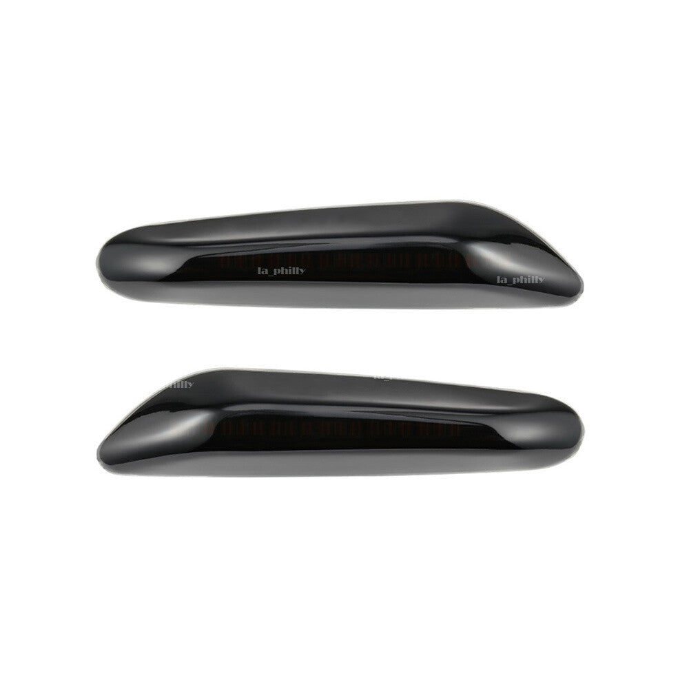 Pair Smoked LED Side Marker Blinker Turn Signal Light Fit for BMW E60 E80 E90