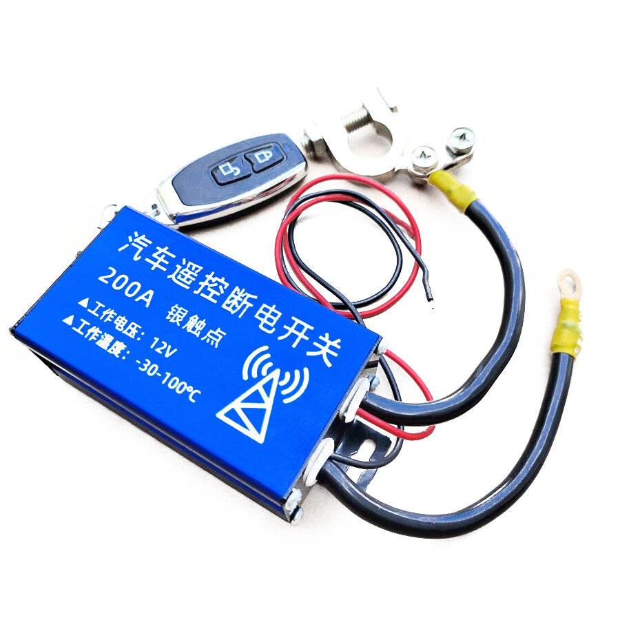 12V 200A Car Battery Disconnect Switch System Remote Control+Battery Isolator US