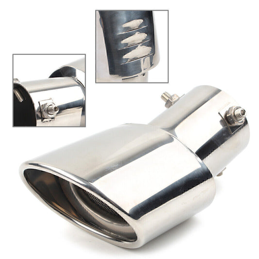 Car stainless steel rear exhaust pipe muffler, pointed round part, durable