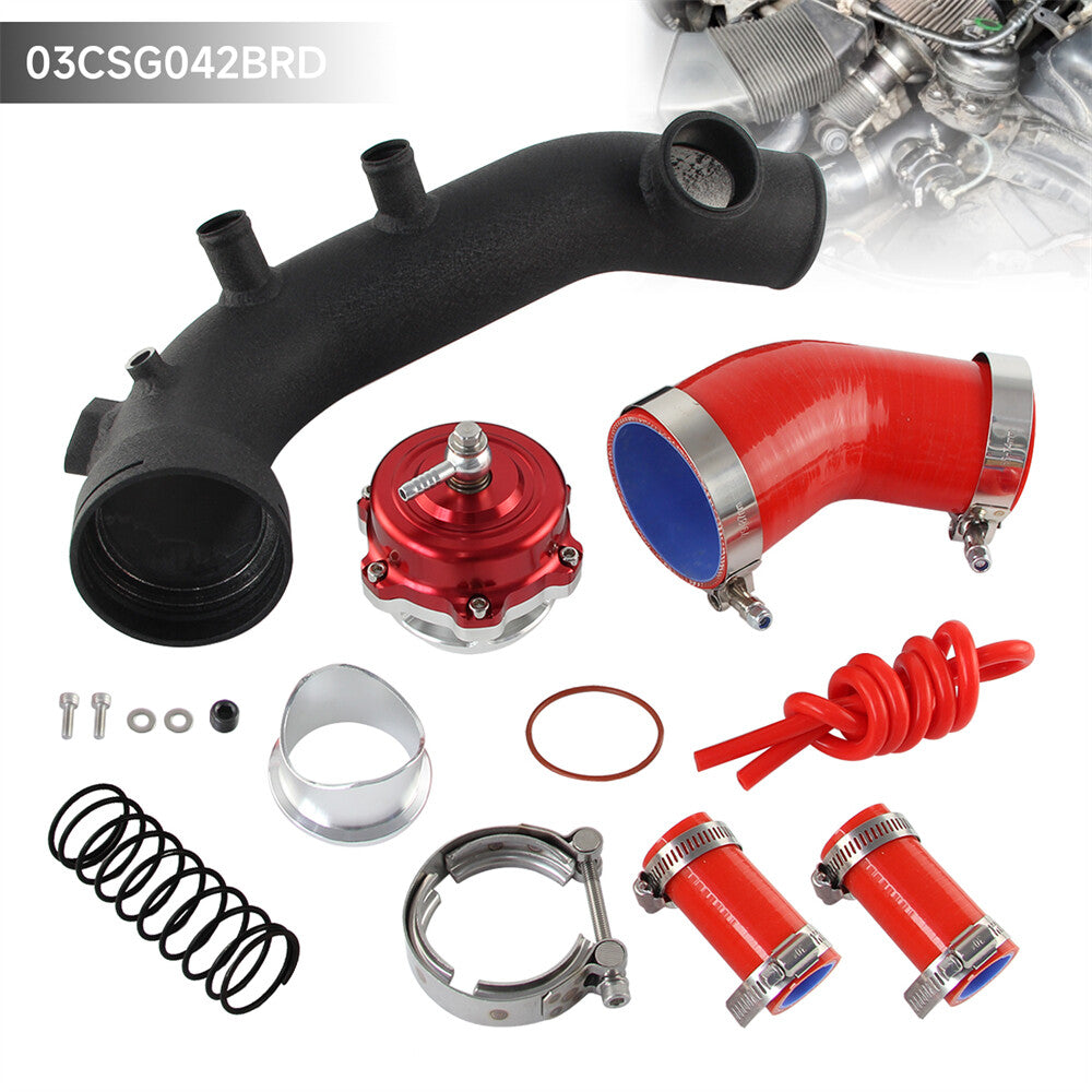 Intake Turbo Pipe BOV Kit for BMW N54 E82 E88 335i 335xi E90 E91 E92 E93 Red