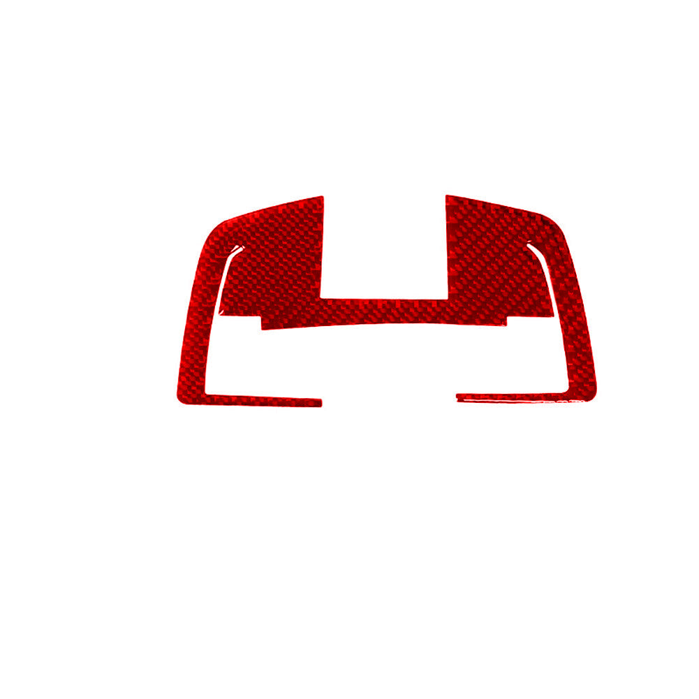 Red carbon fiber reading light panel frame trim for Porsche 718 2016-2022