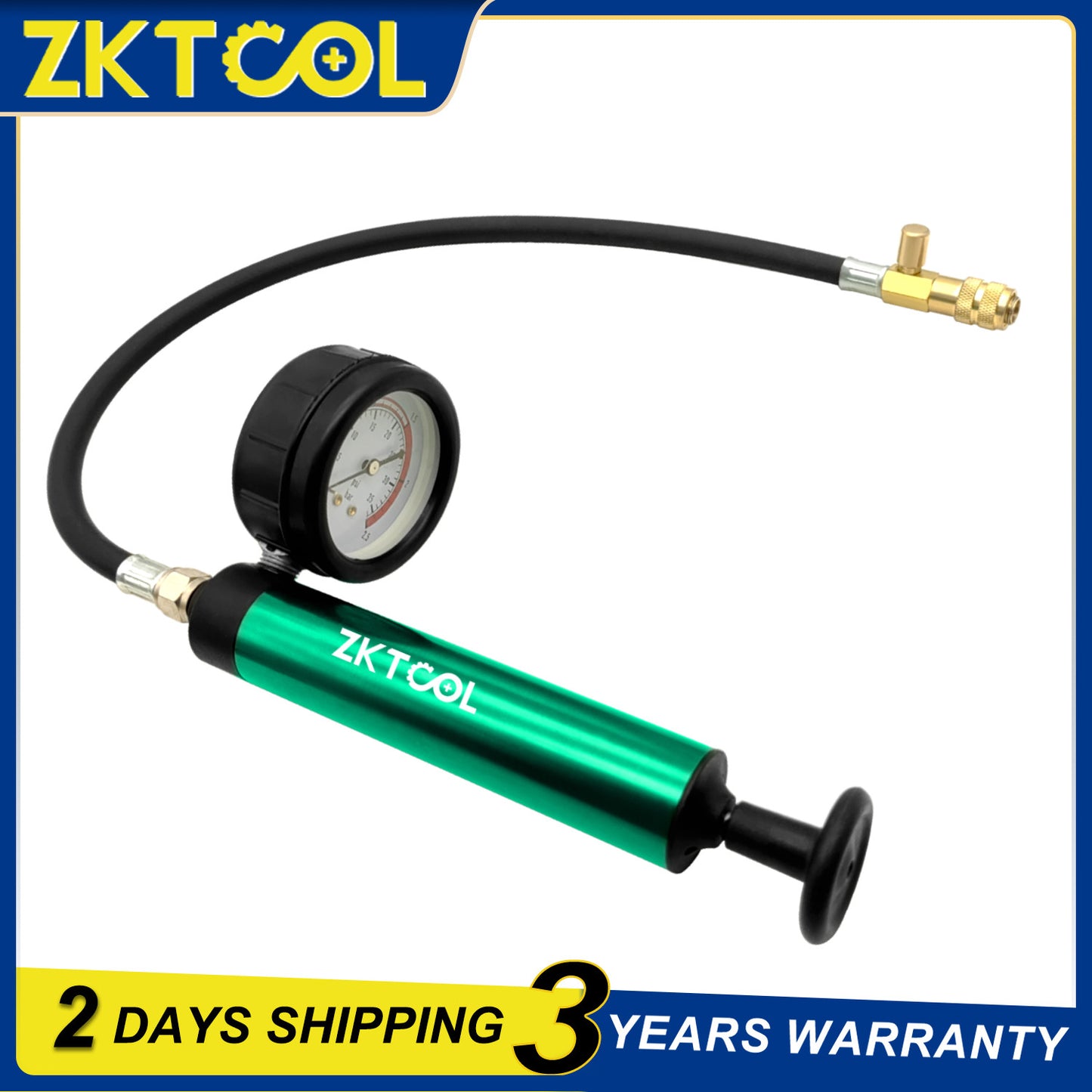 Cooling System Radiator Pressure Tester Tool Pressure Pump with Pressure Gauge