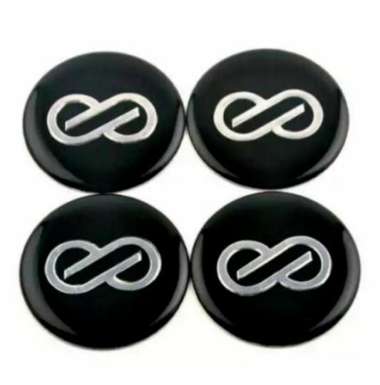 4-piece set of 64mm Volk racing logo wheel center caps, hubcaps, rim caps, and chrome-plated badges.
