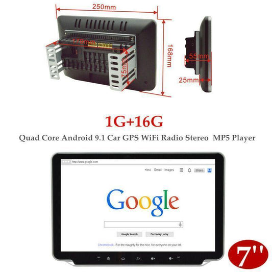 10.1 WiFi FM Radio Double 2 Din Android 9.1 Car GPS Navi Stereo MP5 Player Kit