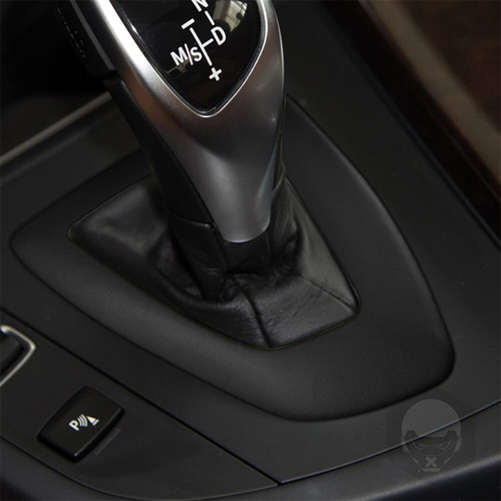 PU Leather Dark Gray Gear Shift Cover for BMW 1 2 3 4 Series 3GT F30 F34 2013-19
