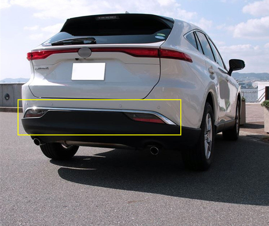 New Rear Lower Bumper Chrome Style Cover Trim For 2020-2023 for Toyota Harrier Venza