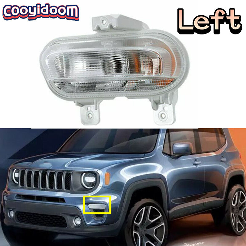 Left Front Fog light Turn Signal Light Fog Lamp for Jeep Renegade 2019-2020