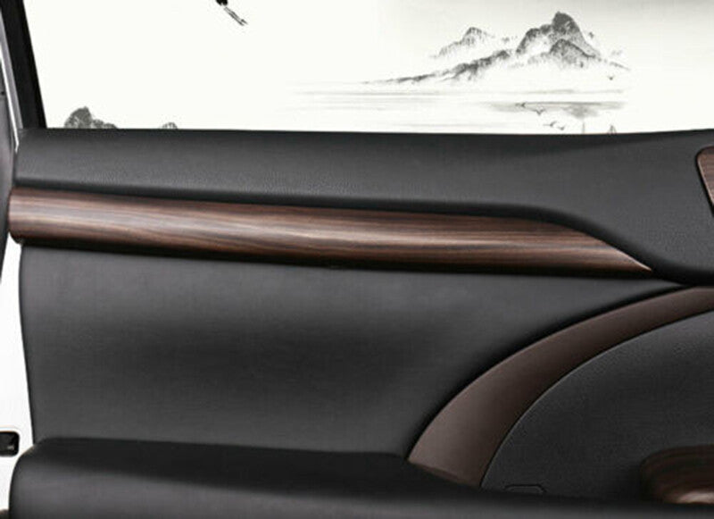 for Toyota Highlander 2014-19 Peach Wood Grain Inner Door Panel decor Strip Trim