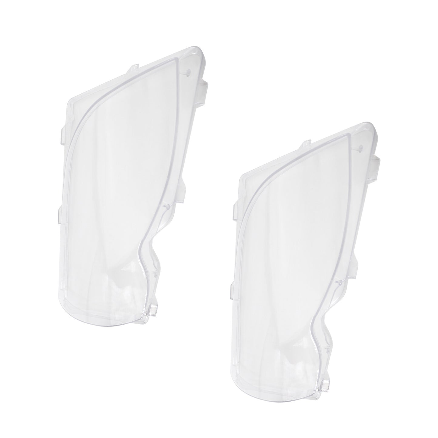 2Pcs Plastic Car Headlight Lens Cover Lampshade for BMW 3 Series E46 02-05