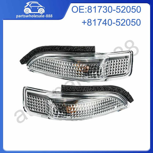 Driver and aisle side mirror lights and turn signals applicable to for Toyota for Corolla 2014-2017