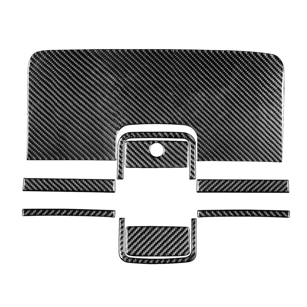 9Pcs Carbon Fiber Glove Box Cover Trim For Silverado for GMC for SIERRA 2014-2018