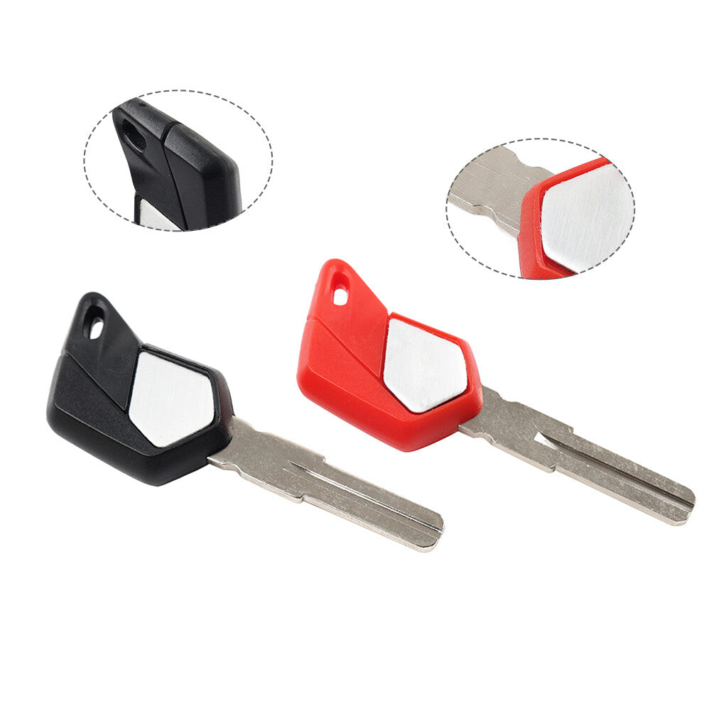 Uncut Blade Blank Keys 2pcs Fit For MV Agusta F4 1000 Brutale 920 990 1090