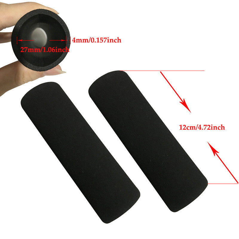 Motorcycle Foam Anti Vibration Comfort Handlebar Grip Cover Anti-slip Black