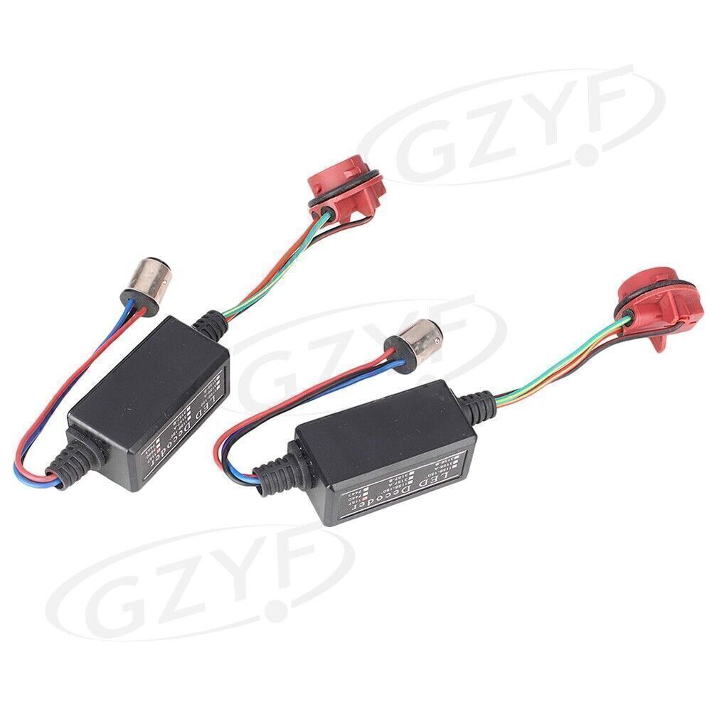 2x Warning Canbus 1157 LED Decoder Light Bulb Error Free Load Resistor Socket