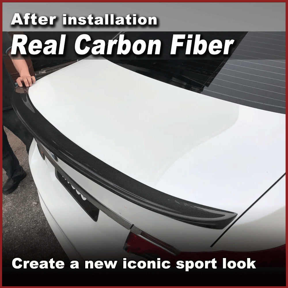 Fit for BMW F01 7 Series 2010-2013 REAL CARBON Rear Trunk Boot Lip Spoiler Wing