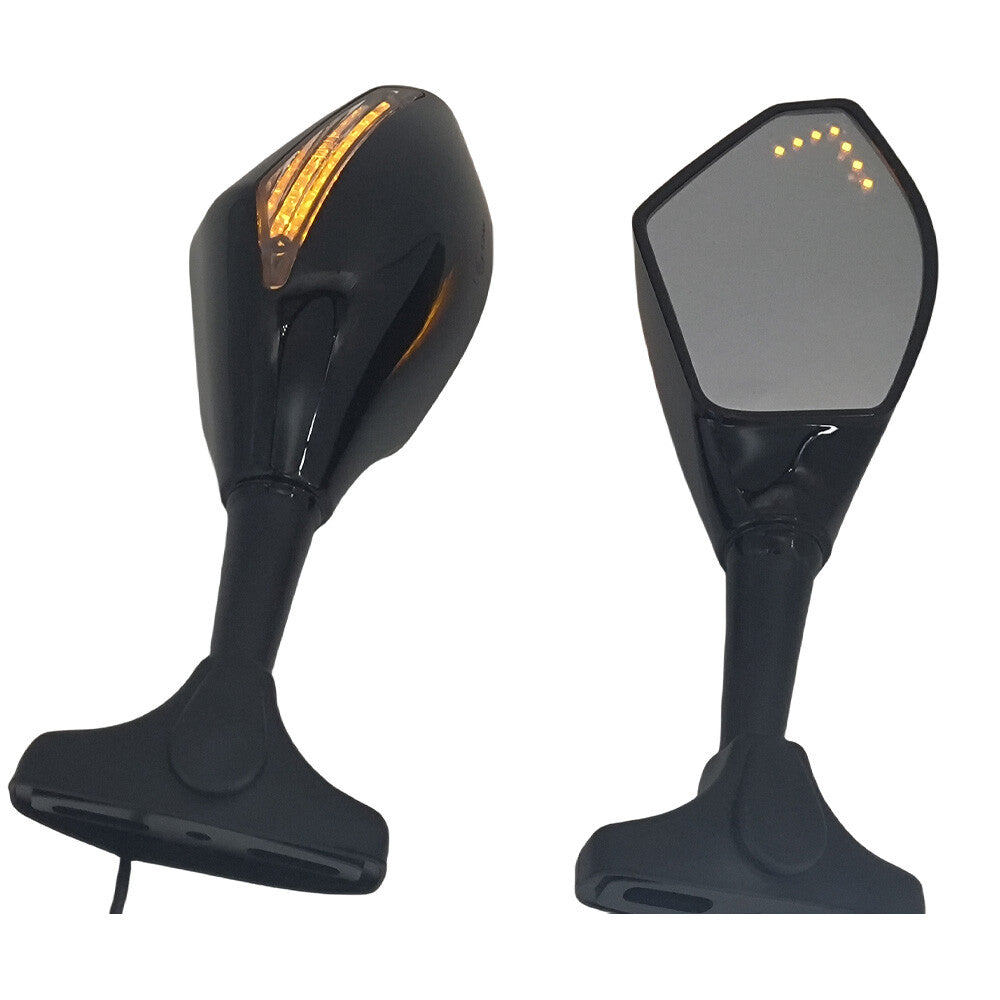Motorcycle LED Turn Signal Light Rearview Mirrors for Yamaha for Honda for Suzuki YZF R6