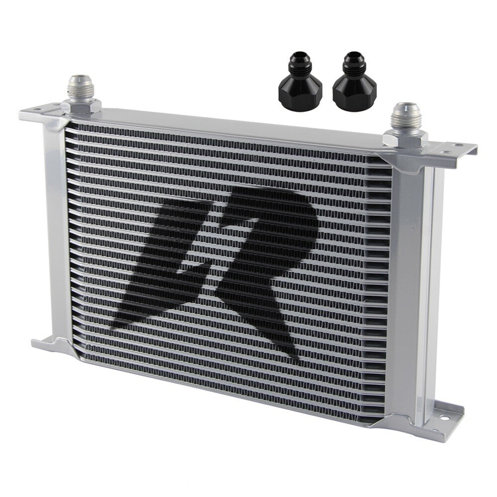 25 Row AN8 Stacked Plate Oil Cooler 6AN Adapter Universal Aluminium Radiator SL